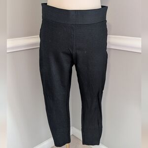 LOFT Charcoal Checkered Leggings